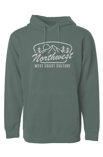 Northwest Alpine Green Pigment Dyed Hoodie