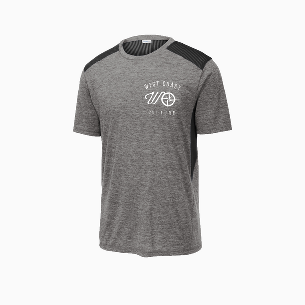 Embroidered Athletic Shirt Overcast Grey / Black