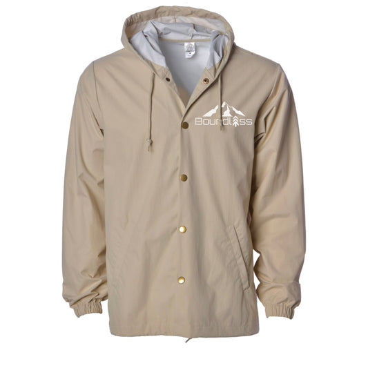 Boundless Embroidered Sand Weatherproof Jacket