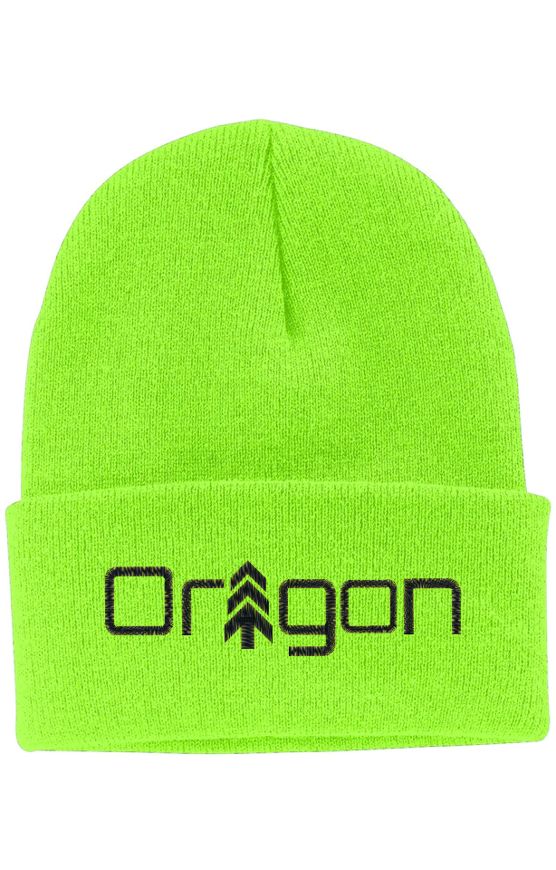 Neon Green Oregon Beanie