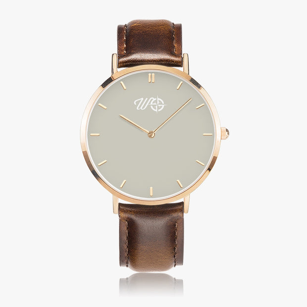 Pacific Sand Leather Strap Watch