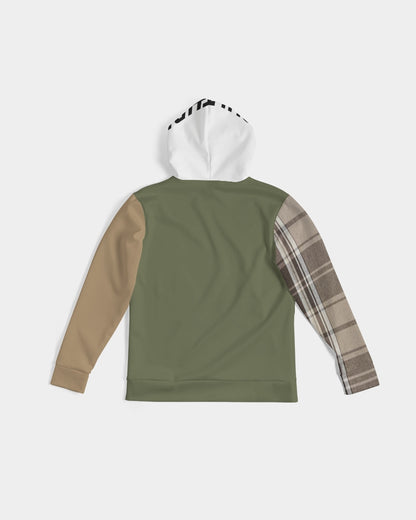 WCC Plaid Print NW Green-Sand Hoodie