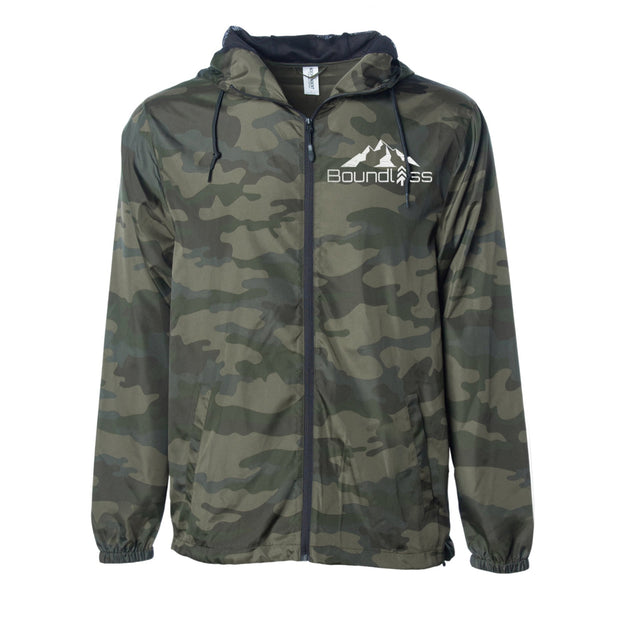 Boundless Embroidered Camo Windbreaker
