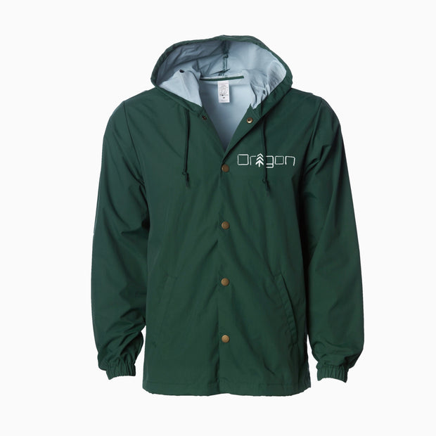 WCC Oregon Embroidered Water Resistant Windbreaker Green
