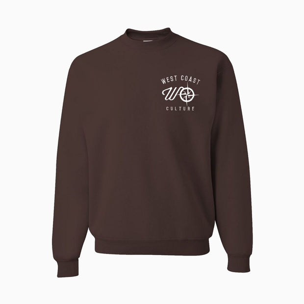 WCC Embroidered Crew Chocolate