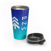 WCC Stainless Steel Travel Mug Blue Gradient