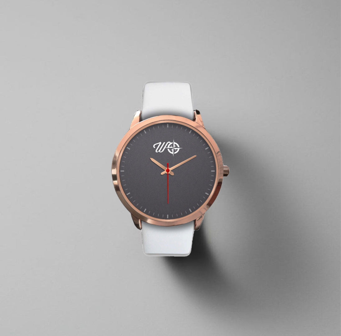 WCC Golden Hour | White Leather Strap