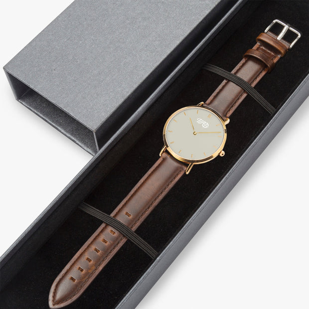 Pacific Sand Leather Strap Watch
