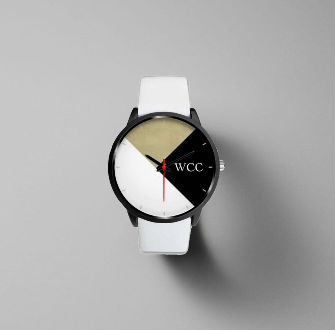 WCC Evolution | White Leather Strap