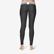 Women's Black Logo Cotton/Spandex Leggings