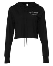 Women’s Cropped Longsleeve Hoodie Embroidered Logo
