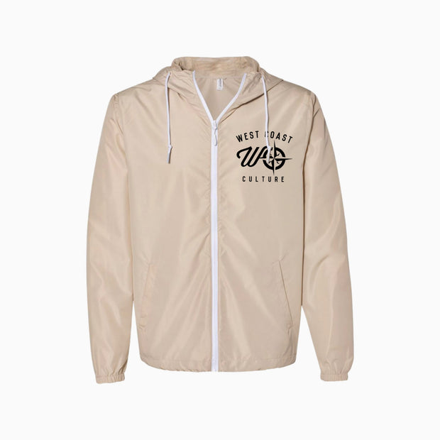 Pacific Sand Lightweight Embroidered Windbreaker