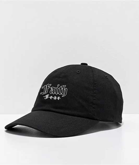 Faith over Fear Adjustable Strapback Embroidered Logo