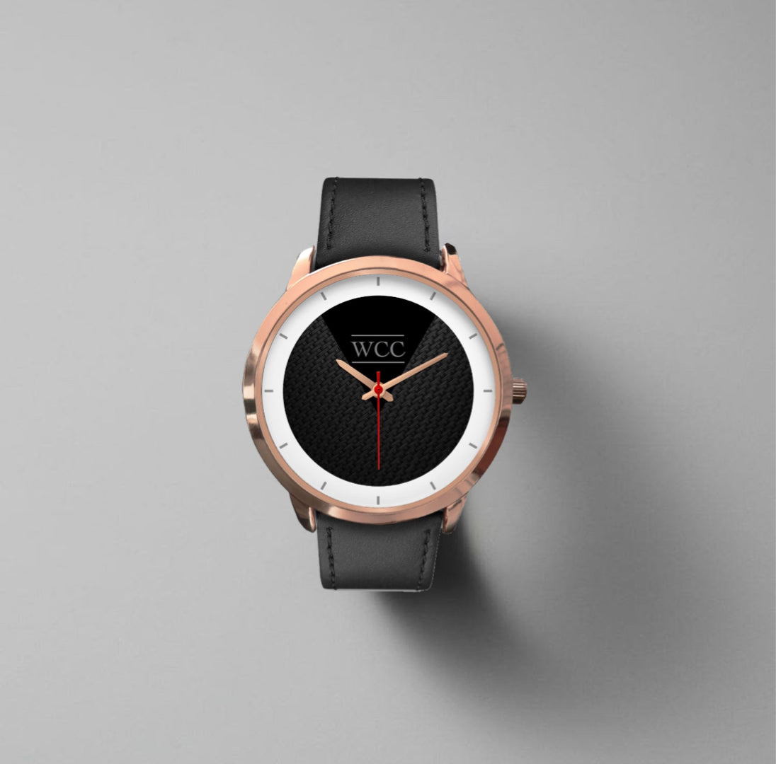 WCC Classic | Black, Shoreline Gold | Leather Strap