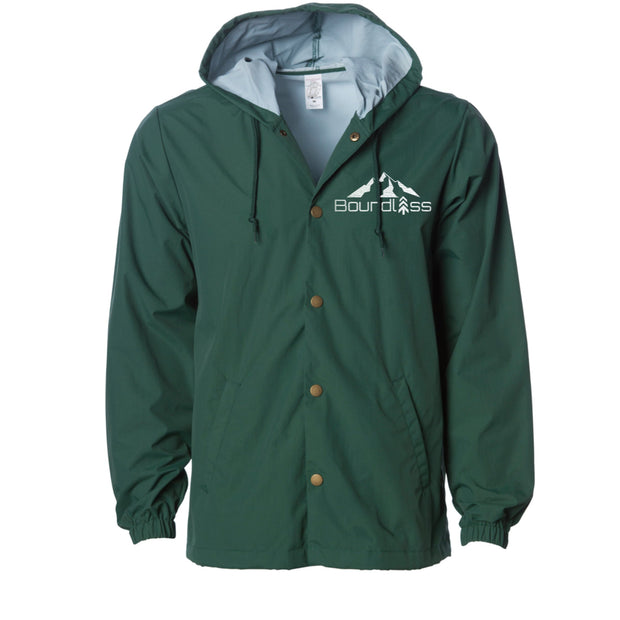Boundless Embroidered Windbreaker Forest Green