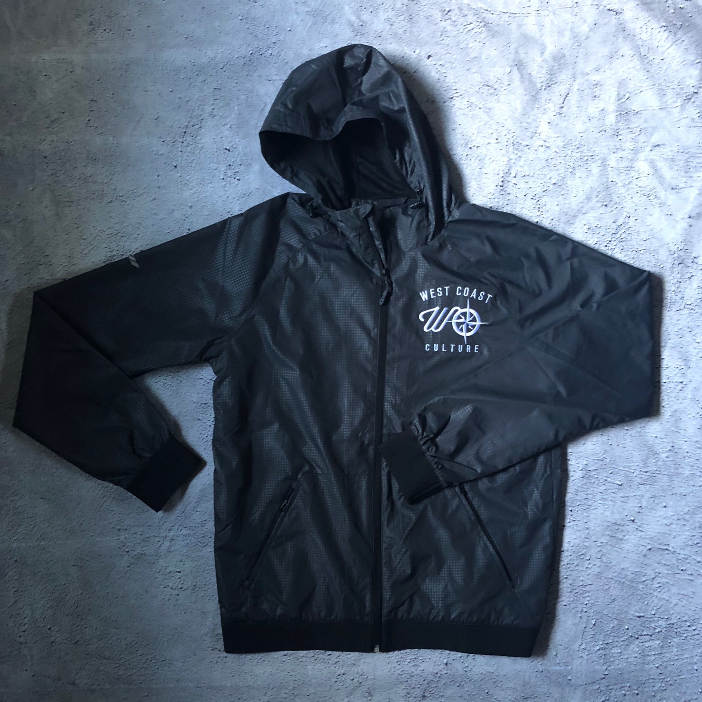 WCC Veiwpoint Embroidered Windbreaker Dark Grey