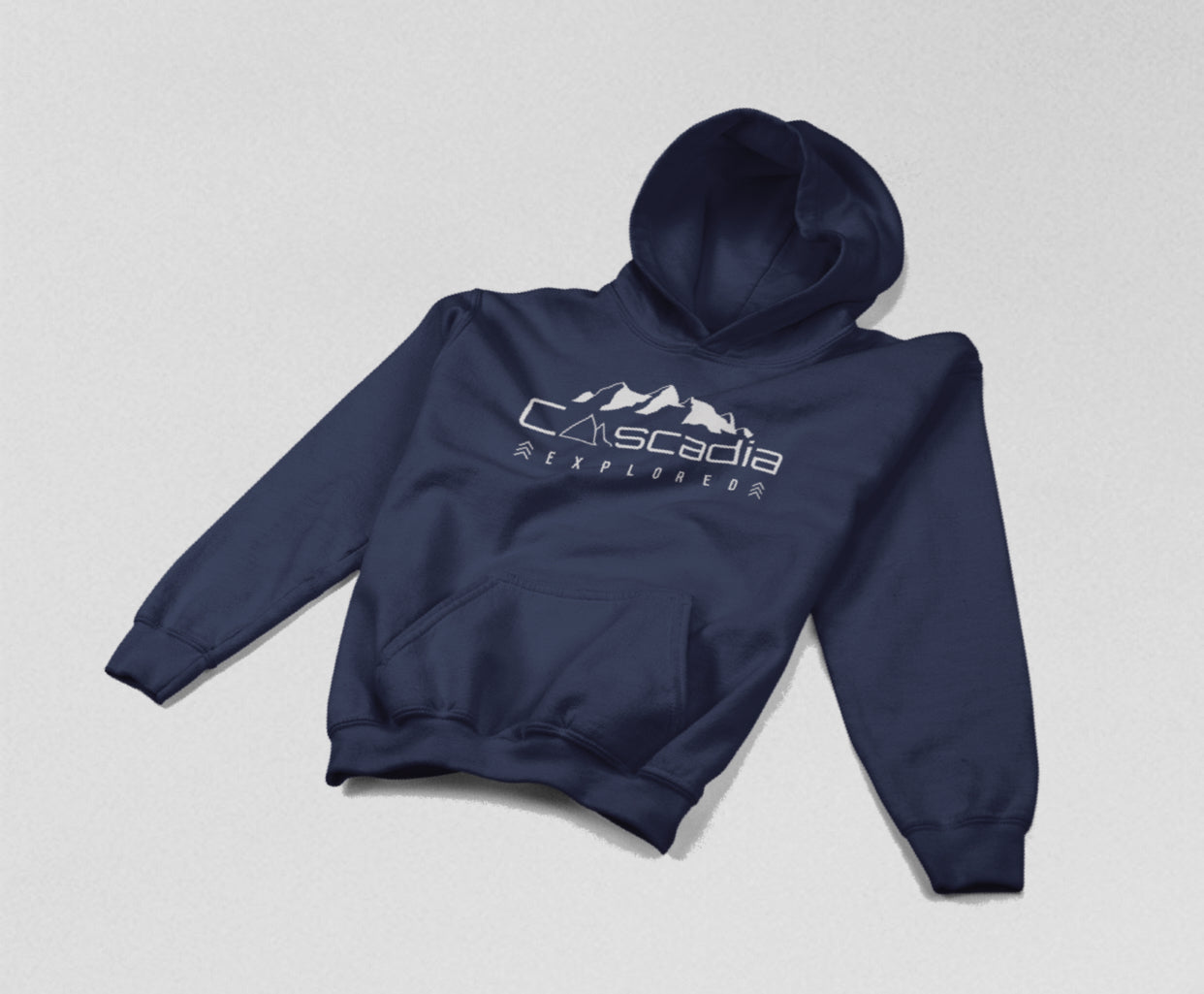 WCC X Cascadia Explored Hoodie - Deep Pacific Blue