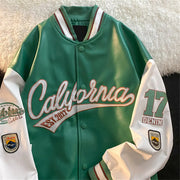 Cali Retro Letter Embroidered Jackets